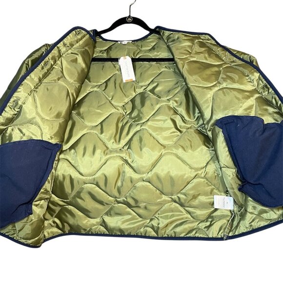 Earthbound Green Quilted Jacket-Coat Size: Medium - Picture 6 of 6